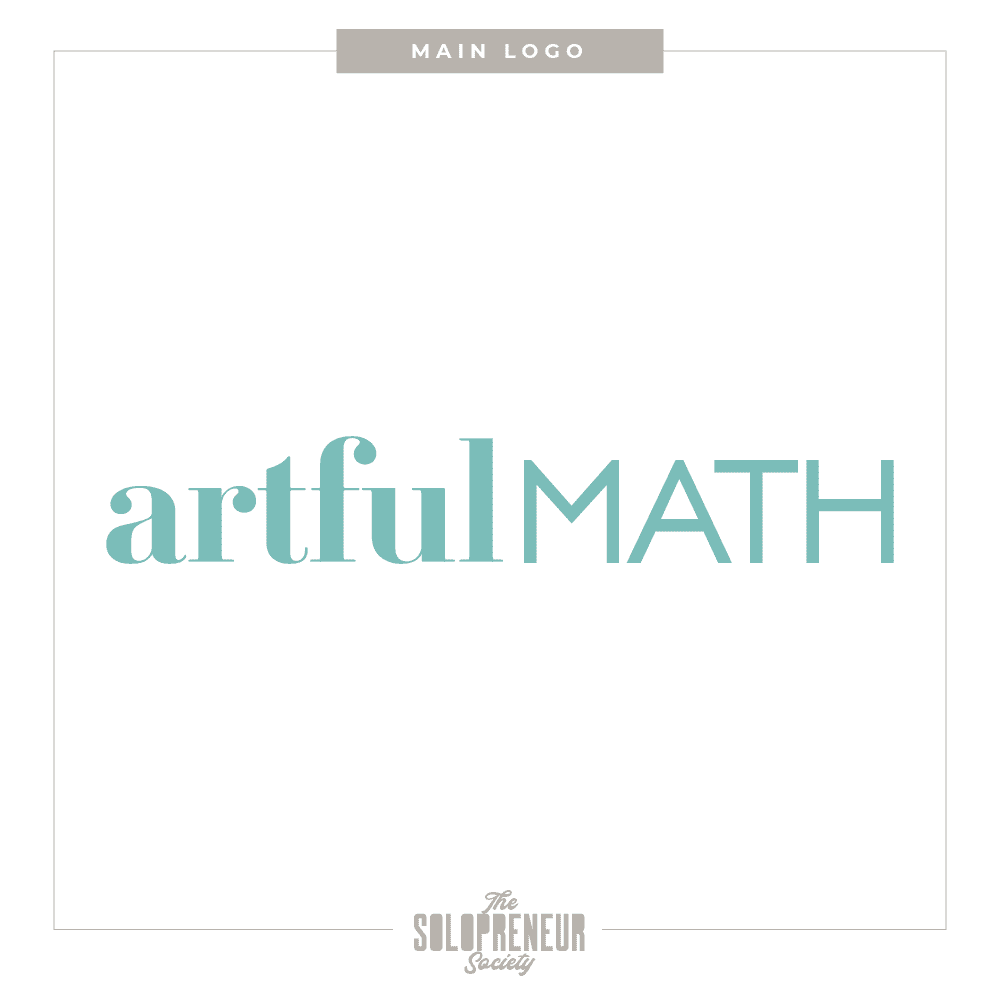 Artful Math Brand identity Main Logo
