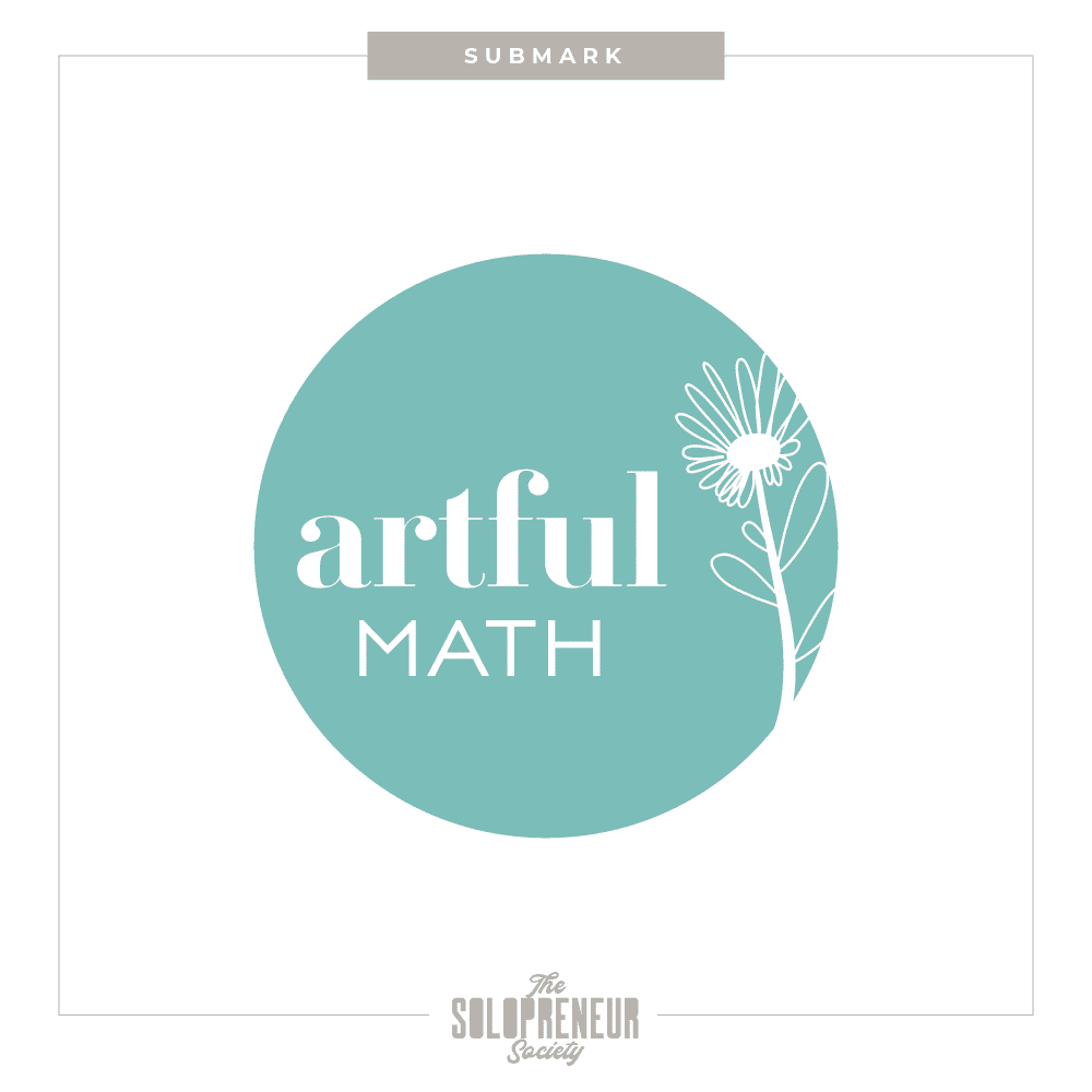 Artful Math Brand identity Submark Logo
