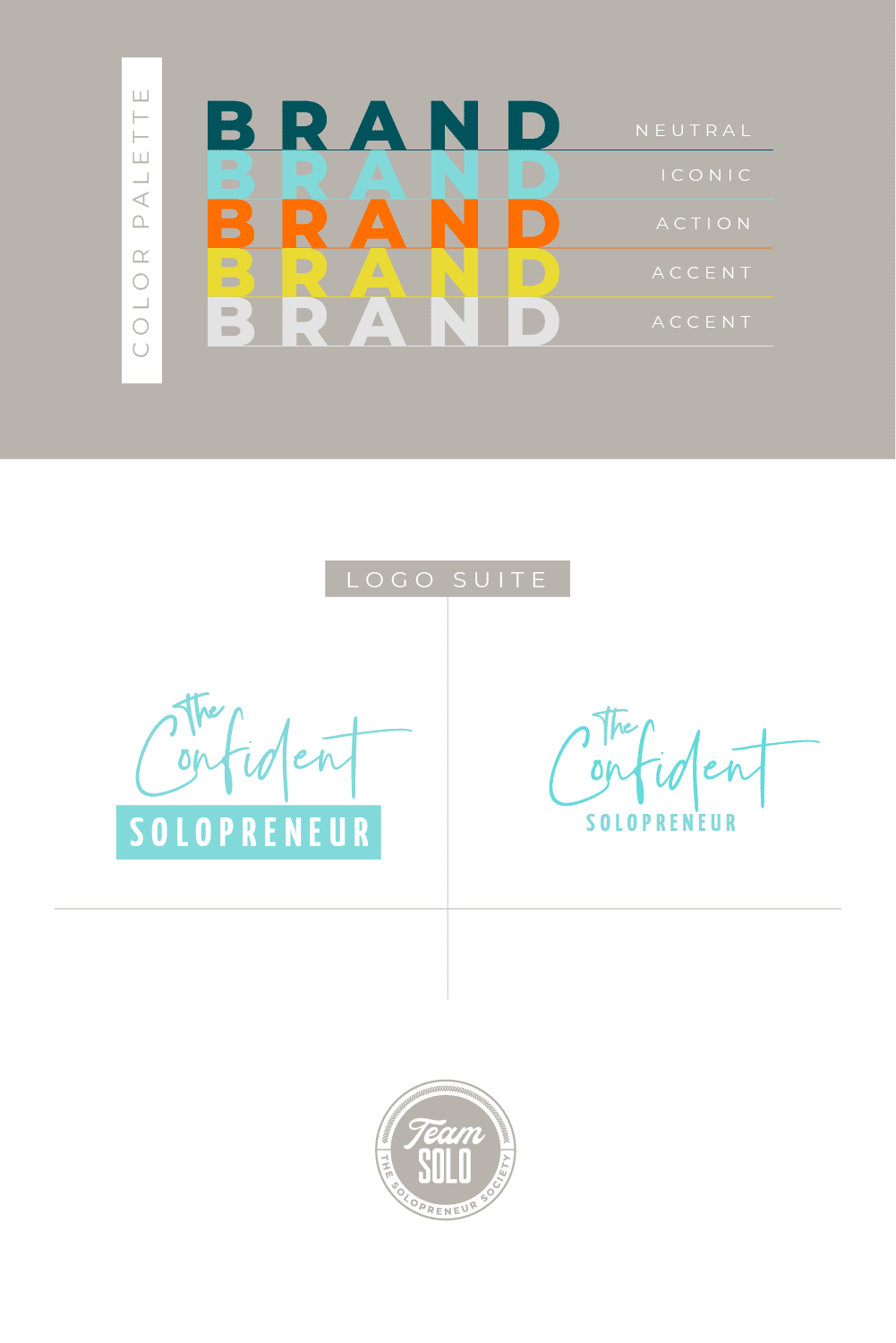 The Confident Solopreneur Brand Identity Design