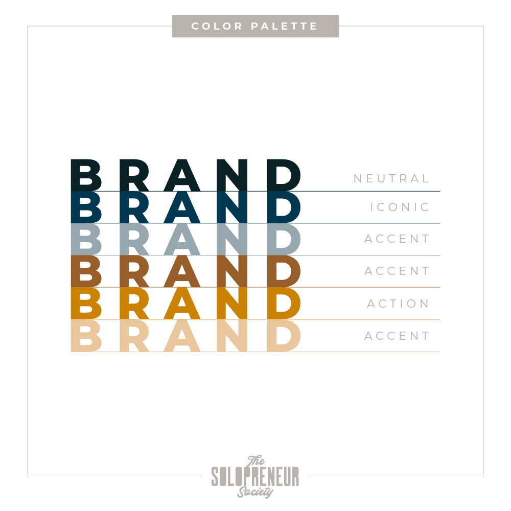 Journey To You Brand Identity Color Palette