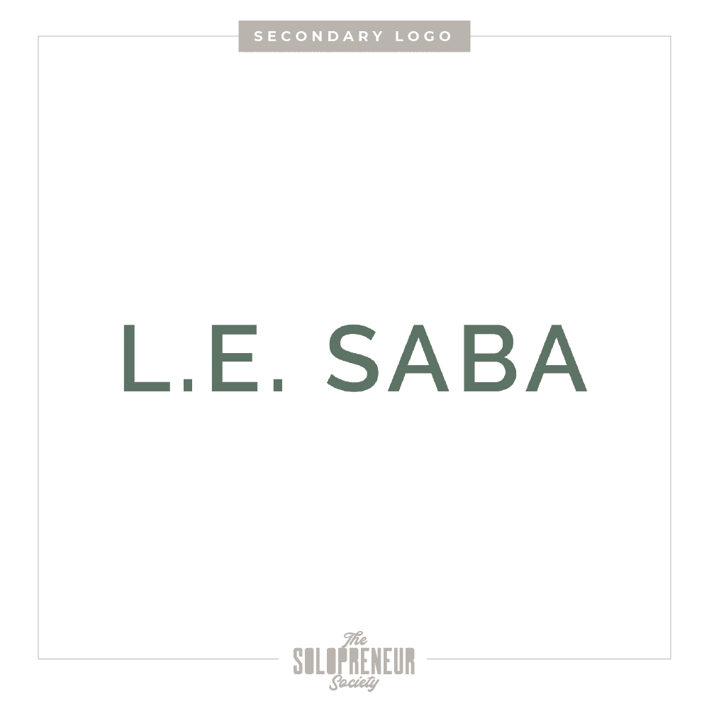 LE Saba Brand Identity Logo