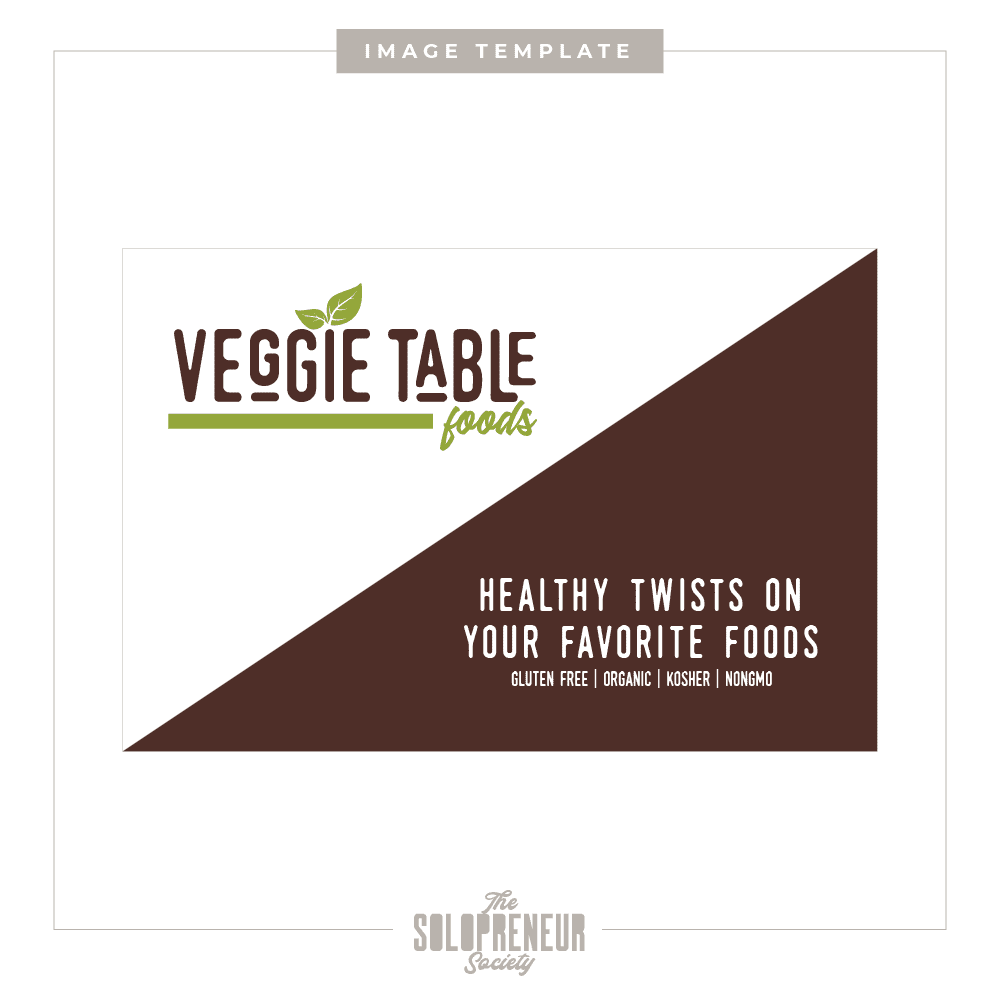 Veggie Table Foods Business Card