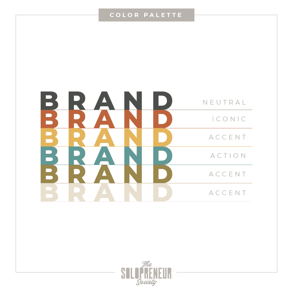 Business Muse Brand Identity Color Palette